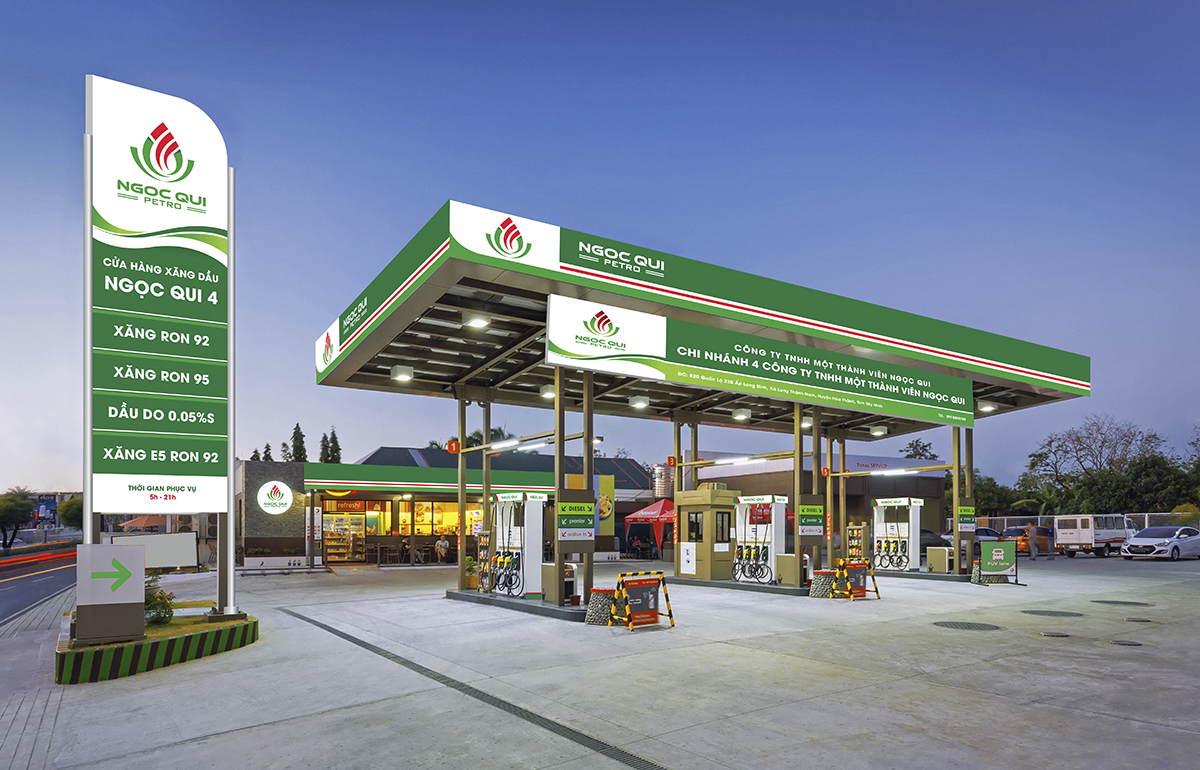 NGỌC QUI - Sáng tạo thương hiệu dầu khí Ngọc Qui với mẫu thiết kế logo ấn tượng